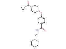4-{[1-(cyclopropylcarbonyl)-4-piperidinyl]oxy}-N-[2-(1-piperidinyl)ethyl]benzamide