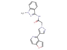 2-(4-furo[3,2-c]pyridin-4-yl-1H-pyrazol-1-yl)-N-(1-methyl-1H-indazol-3-yl)acetamide