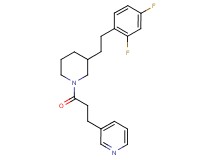3-(3-{3-[2-(2,4-difluorophenyl)ethyl]-1-piperidinyl}-3-oxopropyl)pyridine