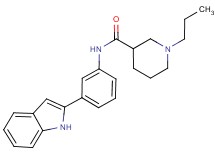 N-[3-(1H-indol-2-yl)phenyl]-1-propylpiperidine-3-carboxamide