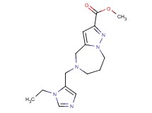 methyl 5-[(1-ethyl-1H-imidazol-5-yl)methyl]-5,6,7,8-tetrahydro-4H-pyrazolo[1,5-a][1,4]diazepine-2-carboxylate