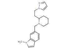 1-methyl-6-({2-[2-(1H-pyrazol-1-yl)ethyl]piperidin-1-yl}methyl)-1H-indole