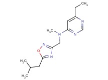 6-ethyl-N-[(5-isobutyl-1,2,4-oxadiazol-3-yl)methyl]-N-methylpyrimidin-4-amine