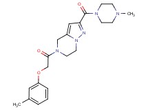 5-[(3-methylphenoxy)acetyl]-2-[(4-methylpiperazin-1-yl)carbonyl]-4,5,6,7-tetrahydropyrazolo[1,5-a]pyrazine