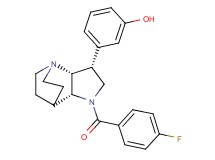 3-[(3R*,3aR*,7aR*)-1-(4-fluorobenzoyl)octahydro-4,7-ethanopyrrolo[3,2-b]pyridin-3-yl]phenol