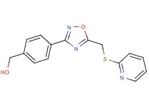 (4-{5-[(2-pyridinylthio)methyl]-1,2,4-oxadiazol-3-yl}phenyl)methanol