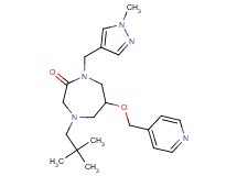 4-(2,2-dimethylpropyl)-1-[(1-methyl-1H-pyrazol-4-yl)methyl]-6-(4-pyridinylmethoxy)-1,4-diazepan-2-one