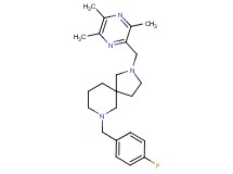 7-(4-fluorobenzyl)-2-[(3,5,6-trimethyl-2-pyrazinyl)methyl]-2,7-diazaspiro[4.5]decane