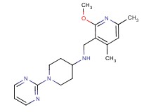 N-[(2-methoxy-4,6-dimethylpyridin-3-yl)methyl]-1-pyrimidin-2-ylpiperidin-4-amine