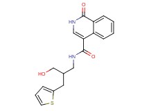 N-[3-hydroxy-2-(2-thienylmethyl)propyl]-1-oxo-1,2-dihydroisoquinoline-4-carboxamide
