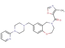 4-[(4-methyl-1,3-oxazol-5-yl)carbonyl]-7-{[4-(2-pyridinyl)-1-piperazinyl]methyl}-2,3,4,5-tetrahydro-1,4-benzoxazepine