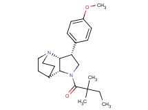 (3R*,3aR*,7aR*)-1-(2,2-dimethylbutanoyl)-3-(4-methoxyphenyl)octahydro-4,7-ethanopyrrolo[3,2-b]pyridine