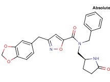 3-(1,3-benzodioxol-5-ylmethyl)-N-benzyl-N-{[(2S)-5-oxo-2-pyrrolidinyl]methyl}-5-isoxazolecarboxamide