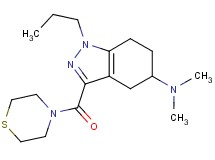 N,N-dimethyl-1-propyl-3-(4-thiomorpholinylcarbonyl)-4,5,6,7-tetrahydro-1H-indazol-5-amine