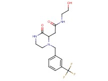 N-(2-hydroxyethyl)-2-{3-oxo-1-[3-(trifluoromethyl)benzyl]-2-piperazinyl}acetamide