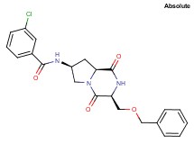 N-{(3S,7S,8aS)-3-[(benzyloxy)methyl]-1,4-dioxooctahydropyrrolo[1,2-a]pyrazin-7-yl}-3-chlorobenzamide