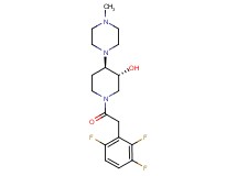 (3R*,4R*)-4-(4-methyl-1-piperazinyl)-1-[(2,3,6-trifluorophenyl)acetyl]-3-piperidinol