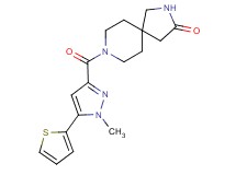 8-{[1-methyl-5-(2-thienyl)-1H-pyrazol-3-yl]carbonyl}-2,8-diazaspiro[4.5]decan-3-one