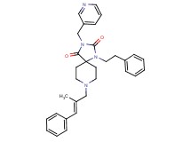 8-[(2E)-2-methyl-3-phenyl-2-propen-1-yl]-1-(2-phenylethyl)-3-(3-pyridinylmethyl)-1,3,8-triazaspiro[4.5]decane-2,4-dione