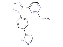 2-ethyl-4-{1-[4-(1H-pyrazol-5-yl)phenyl]-1H-imidazol-2-yl}pyrimidine