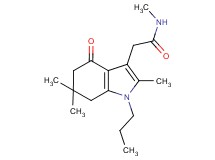 N-methyl-2-(2,6,6-trimethyl-4-oxo-1-propyl-4,5,6,7-tetrahydro-1H-indol-3-yl)acetamide