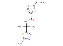 N-[1-(5-amino-1,3,4-thiadiazol-2-yl)-1-methylethyl]-1-ethyl-1H-pyrazole-3-carboxamide