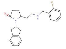1-(2,3-dihydro-1H-inden-2-yl)-5-{2-[(2-fluorobenzyl)amino]ethyl}-2-pyrrolidinone