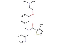 N-{3-[2-(dimethylamino)ethoxy]benzyl}-3-methyl-N-(2-pyridinylmethyl)-2-thiophenecarboxamide