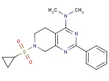 7-(cyclopropylsulfonyl)-N,N-dimethyl-2-phenyl-5,6,7,8-tetrahydropyrido[3,4-d]pyrimidin-4-amine