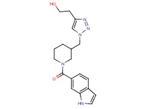 2-(1-{[1-(1H-indol-6-ylcarbonyl)piperidin-3-yl]methyl}-1H-1,2,3-triazol-4-yl)ethanol