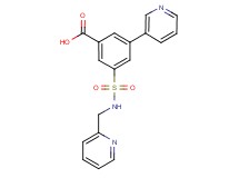 3-pyridin-3-yl-5-{[(pyridin-2-ylmethyl)amino]sulfonyl}benzoic acid