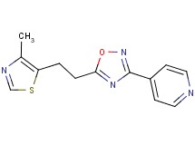 4-{5-[2-(4-methyl-1,3-thiazol-5-yl)ethyl]-1,2,4-oxadiazol-3-yl}pyridine