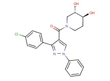 (3S*,4S*)-1-{[3-(4-chlorophenyl)-1-phenyl-1H-pyrazol-4-yl]carbonyl}piperidine-3,4-diol