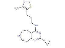 2-cyclopropyl-N-[3-(4-methyl-1,3-thiazol-5-yl)propyl]-6,7,8,9-tetrahydro-5H-pyrimido[4,5-d]azepin-4-amine dihydrochloride