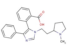 2-{1-[2-(1-methylpyrrolidin-2-yl)ethyl]-4-phenyl-1H-imidazol-5-yl}benzoic acid