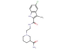 N-{2-[3-(aminocarbonyl)piperidin-1-yl]ethyl}-5-chloro-3-methyl-1H-indole-2-carboxamide
