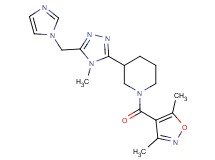 1-[(3,5-dimethylisoxazol-4-yl)carbonyl]-3-[5-(1H-imidazol-1-ylmethyl)-4-methyl-4H-1,2,4-triazol-3-yl]piperidine