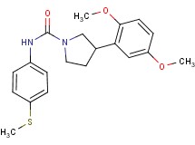 3-(2,5-dimethoxyphenyl)-N-[4-(methylthio)phenyl]pyrrolidine-1-carboxamide