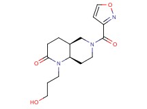 (4aS*,8aR*)-1-(3-hydroxypropyl)-6-(isoxazol-3-ylcarbonyl)octahydro-1,6-naphthyridin-2(1H)-one