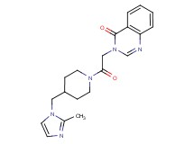 3-(2-{4-[(2-methyl-1H-imidazol-1-yl)methyl]-1-piperidinyl}-2-oxoethyl)-4(3H)-quinazolinone