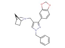 (1S*,4S*)-2-{[3-(1,3-benzodioxol-5-yl)-1-benzyl-1H-pyrazol-4-yl]methyl}-2-azabicyclo[2.2.1]heptane