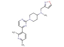 1-[4-(2,6-dimethylpyridin-3-yl)pyrimidin-2-yl]-N-(isoxazol-3-ylmethyl)-N-methylpiperidin-4-amine