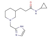 N-cyclopropyl-3-[1-(1H-imidazol-2-ylmethyl)-3-piperidinyl]propanamide