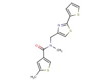 N,5-dimethyl-N-{[2-(2-thienyl)-1,3-thiazol-4-yl]methyl}-3-thiophenecarboxamide