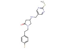 1-[2-(4-fluorophenyl)ethyl]-4-({[2-(methylthio)-5-pyrimidinyl]methyl}amino)-2-pyrrolidinone