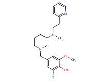 2-chloro-6-methoxy-4-[(3-{methyl[2-(2-pyridinyl)ethyl]amino}-1-piperidinyl)methyl]phenol