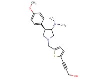 3-(5-{[(3S*,4R*)-3-(dimethylamino)-4-(4-methoxyphenyl)pyrrolidin-1-yl]methyl}-2-thienyl)prop-2-yn-1-ol