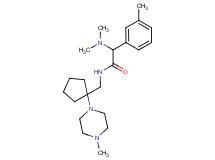 2-(dimethylamino)-2-(3-methylphenyl)-N-{[1-(4-methyl-1-piperazinyl)cyclopentyl]methyl}acetamide