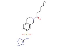 2-hexanoyl-N-2H-tetrazol-5-yl-1,2,3,4-tetrahydroisoquinoline-7-sulfonamide
