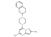2,5-dimethyl-7-[4-(1,2,3,4-tetrahydro-2-naphthalenyl)-1-piperazinyl]pyrazolo[1,5-a]pyrimidine